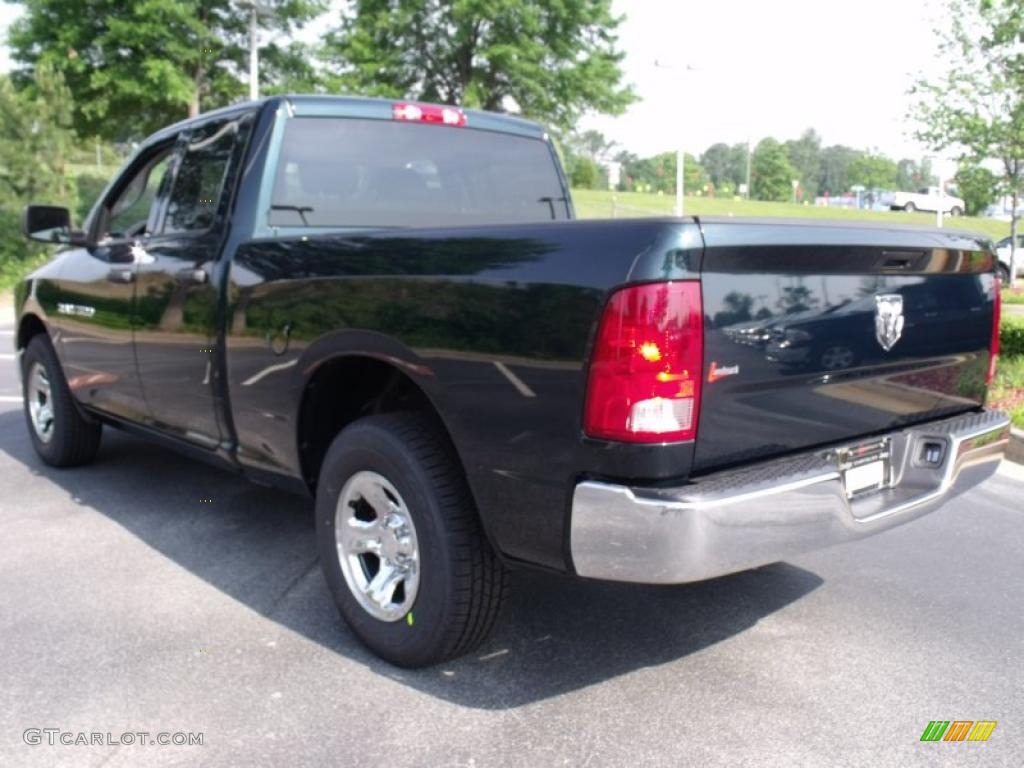 2011 Ram 1500 ST Quad Cab - Hunter Green Pearl / Dark Slate Gray/Medium Graystone photo #2