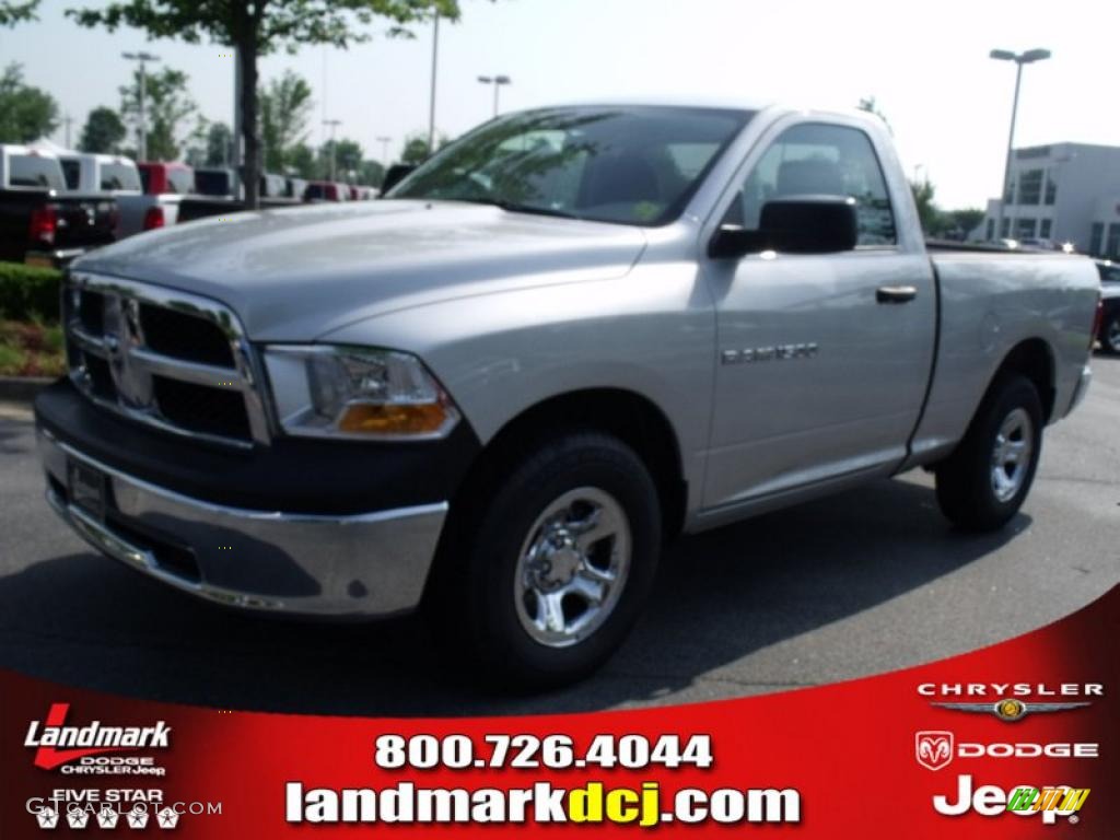 2011 Ram 1500 ST Regular Cab - Bright Silver Metallic / Dark Slate Gray/Medium Graystone photo #1