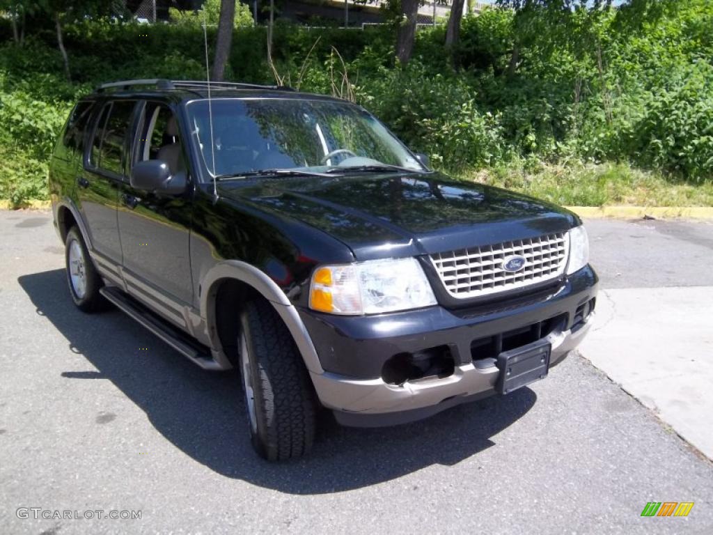 2003 Explorer Eddie Bauer 4x4 - Black / Medium Parchment Beige photo #8