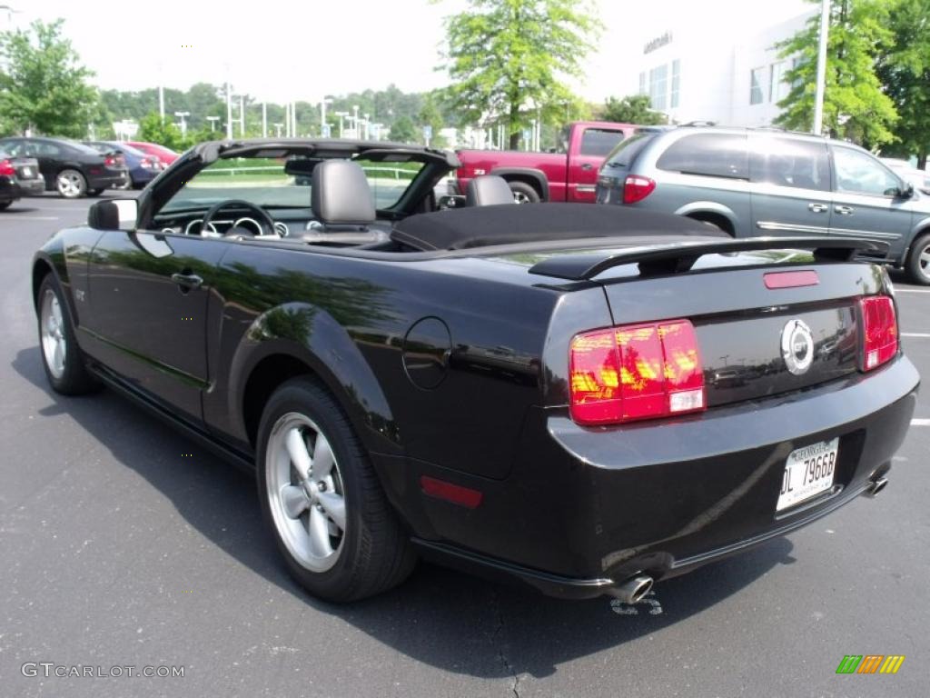 2008 Mustang GT Premium Convertible - Black / Dark Charcoal photo #3