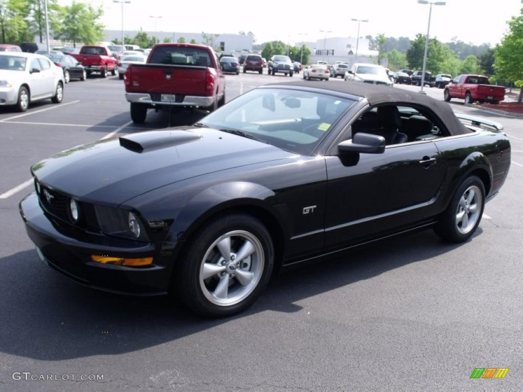 2008 Mustang GT Premium Convertible - Black / Dark Charcoal photo #17