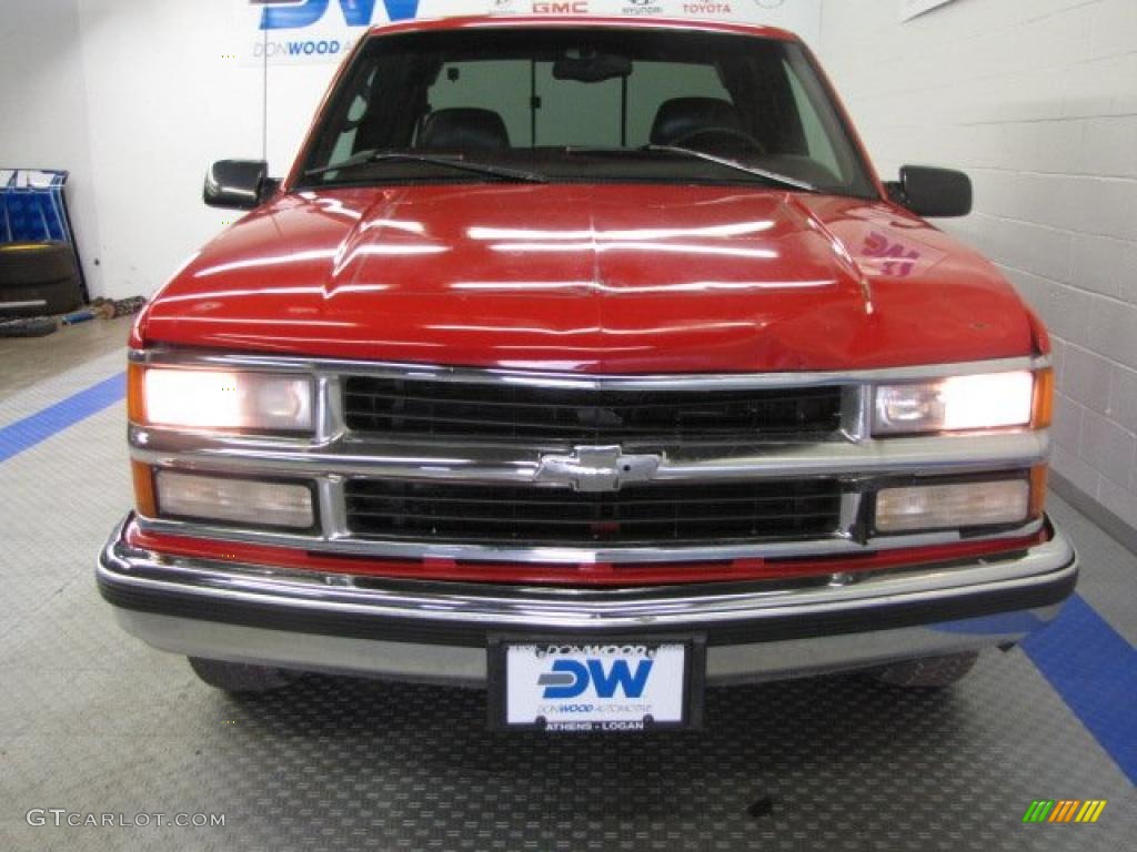 1997 C/K C1500 Silverado Extended Cab - Victory Red / Red photo #7