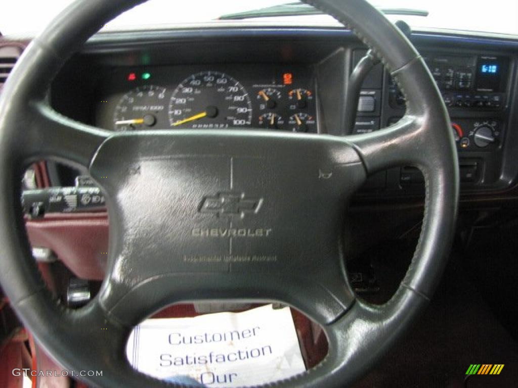 1997 C/K C1500 Silverado Extended Cab - Victory Red / Red photo #8