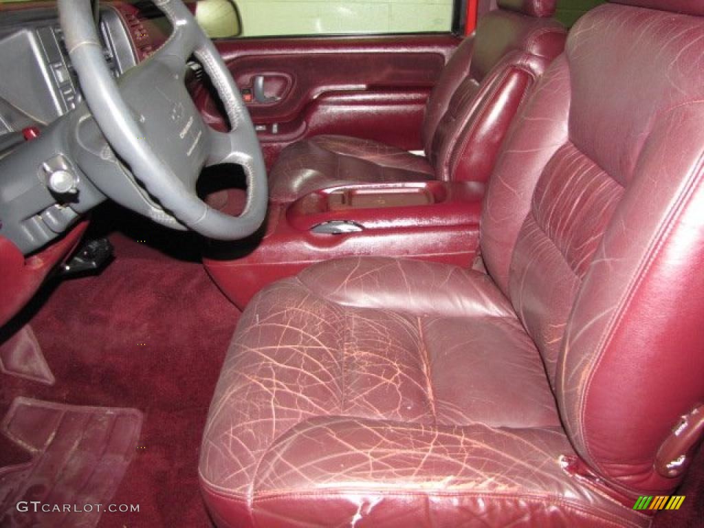 1997 C/K C1500 Silverado Extended Cab - Victory Red / Red photo #11