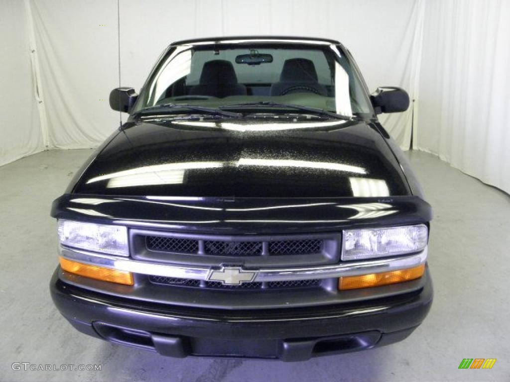1999 S10 Regular Cab - Onyx Black / Medium Gray photo #2