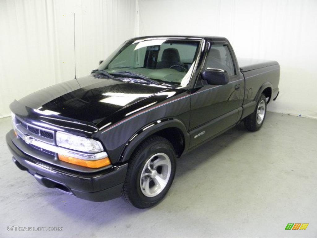 1999 S10 Regular Cab - Onyx Black / Medium Gray photo #3