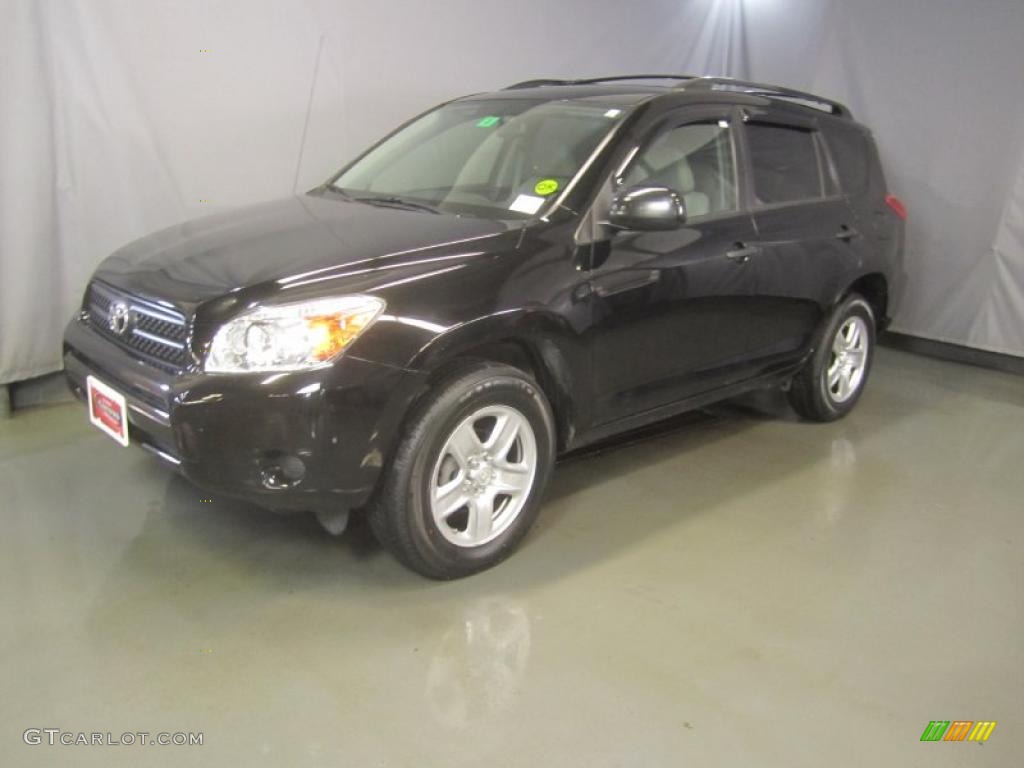 2008 RAV4 4WD - Black / Dark Charcoal photo #1