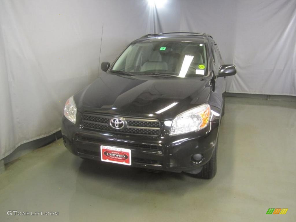 2008 RAV4 4WD - Black / Dark Charcoal photo #2