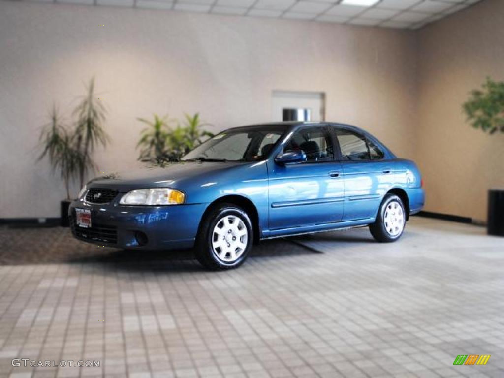 2001 Sentra GXE - Out Of The Blue / Stone photo #2