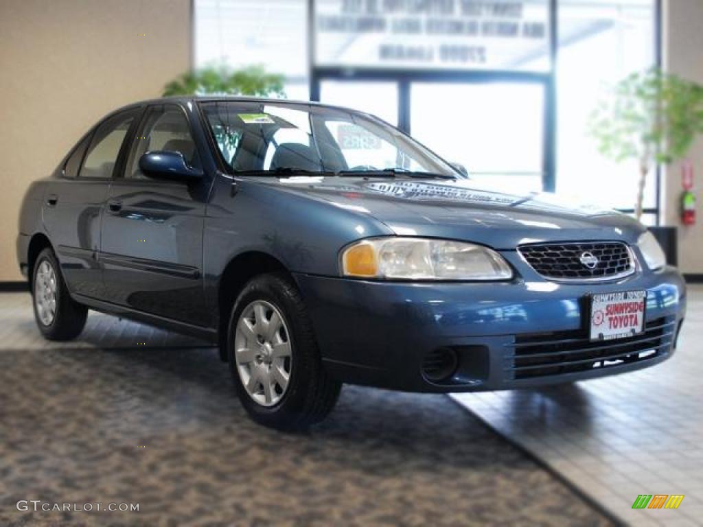 2001 Sentra GXE - Out Of The Blue / Stone photo #4