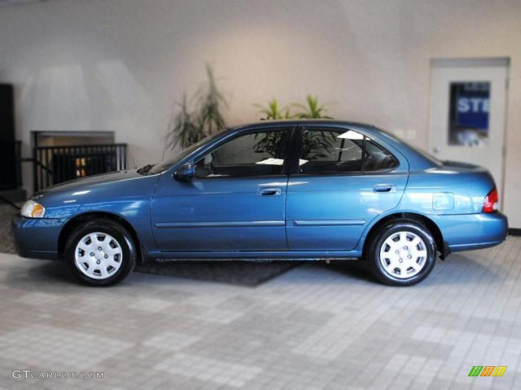 2001 Sentra GXE - Out Of The Blue / Stone photo #5