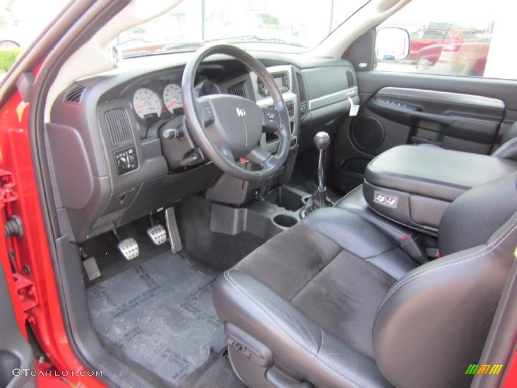 Dark Slate Gray Interior 2004 Dodge Ram 1500 SRT-10 Regular Cab Photo #49278140