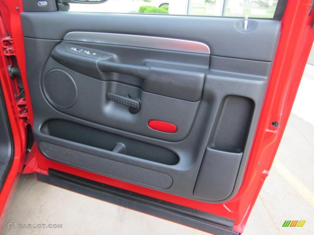 2004 Dodge Ram 1500 SRT-10 Regular Cab Dark Slate Gray Door Panel Photo #49278213