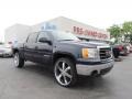 2008 Midnight Blue Metallic GMC Sierra 1500 SLE Crew Cab  photo #1