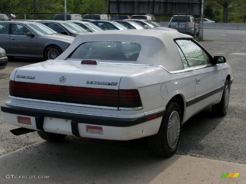Bright White 1991 Chrysler LeBaron Premium LX Convertible Exterior Photo #49278572