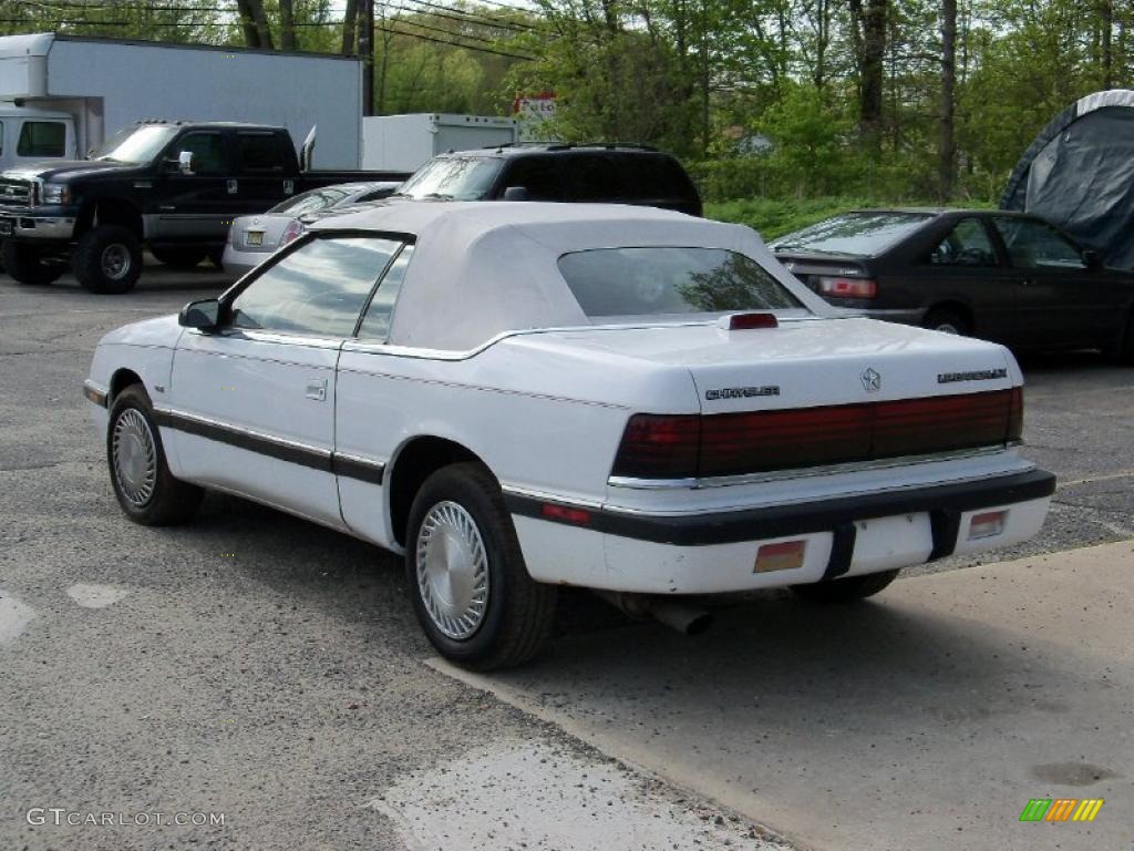 Bright White 1991 Chrysler LeBaron Premium LX Convertible Exterior Photo #49278590