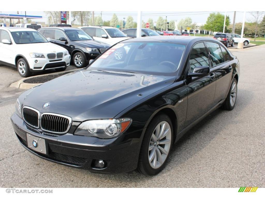 2008 7 Series 750Li Sedan - Black Sapphire Metallic / Black photo #1