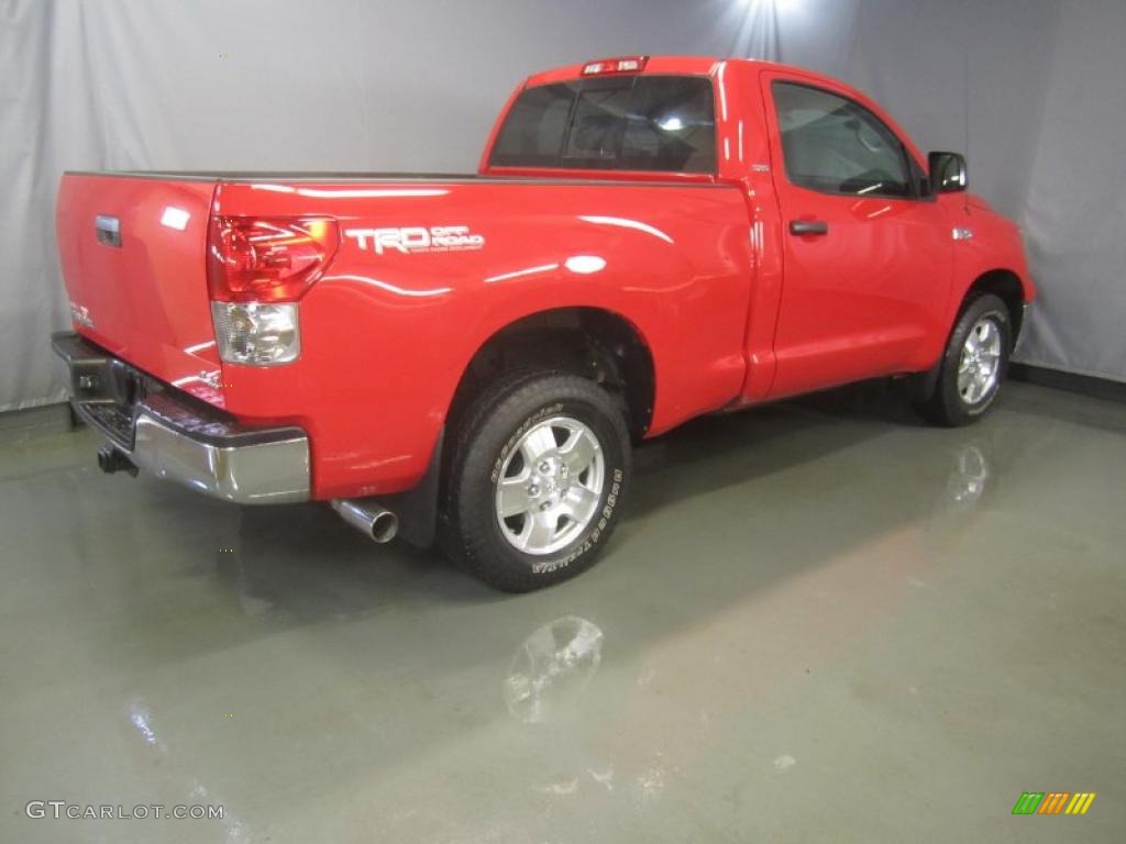 2007 Tundra TRD Regular Cab 4x4 - Radiant Red / Graphite Gray photo #12