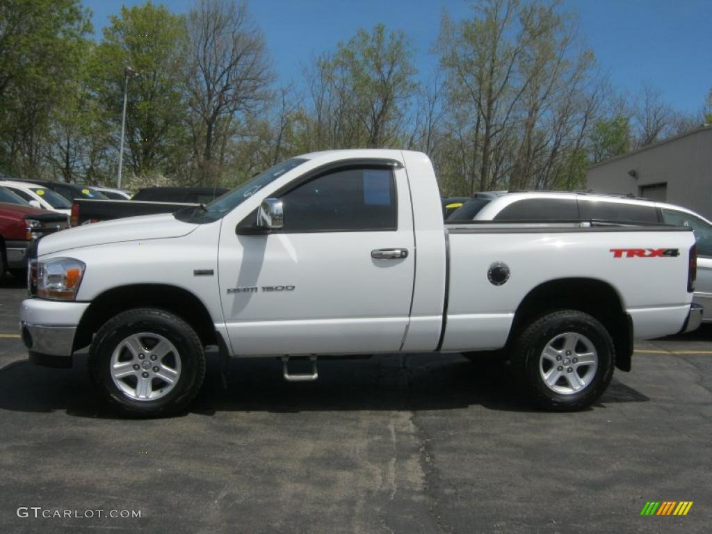 2006 Ram 1500 SLT TRX Regular Cab 4x4 - Bright White / Medium Slate Gray photo #14