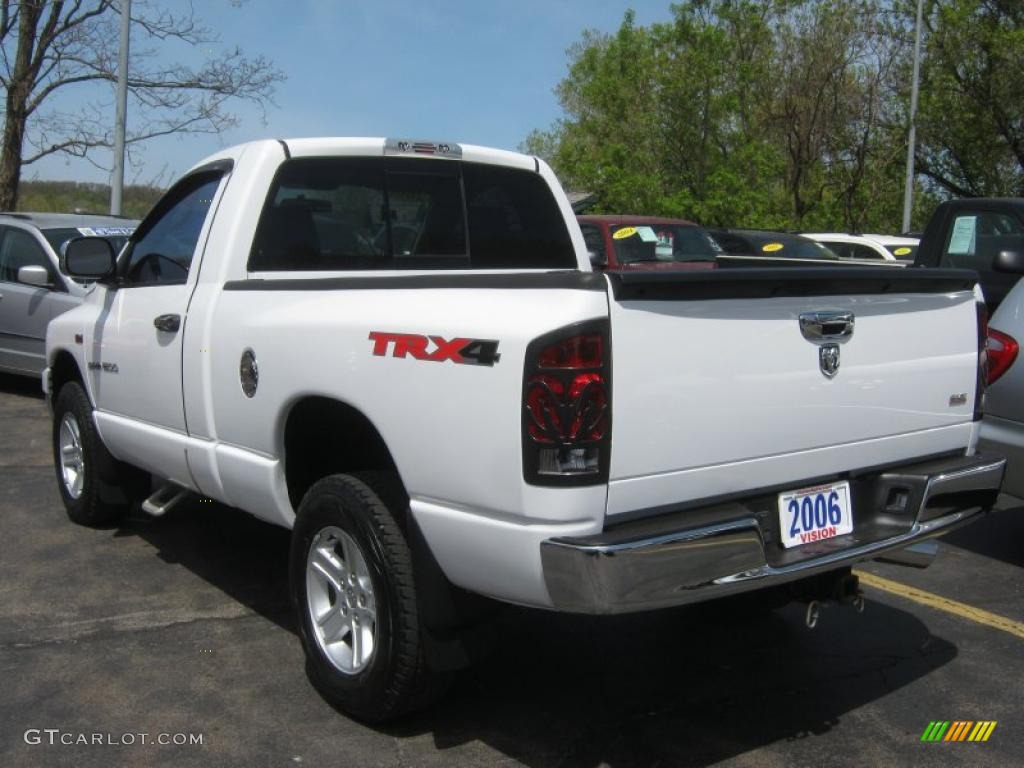 2006 Ram 1500 SLT TRX Regular Cab 4x4 - Bright White / Medium Slate Gray photo #15