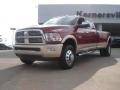 Deep Cherry Red Crystal Pearl - Ram 3500 HD Laramie Longhorn Crew Cab 4x4 Dually Photo No. 1