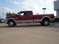 Deep Cherry Red Crystal Pearl 2011 Dodge Ram 3500 HD Laramie Longhorn Crew Cab 4x4 Dually Exterior