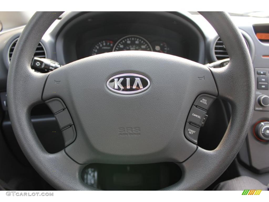 2008 Kia Rondo LX Gray Steering Wheel Photo #49280138