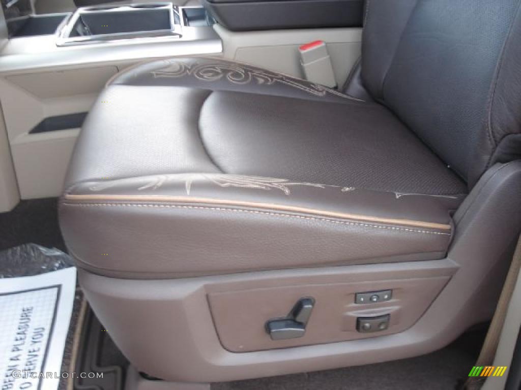 Light Pebble Beige/Bark Brown Interior 2011 Dodge Ram 3500 HD Laramie Longhorn Crew Cab 4x4 Dually Photo #49280141