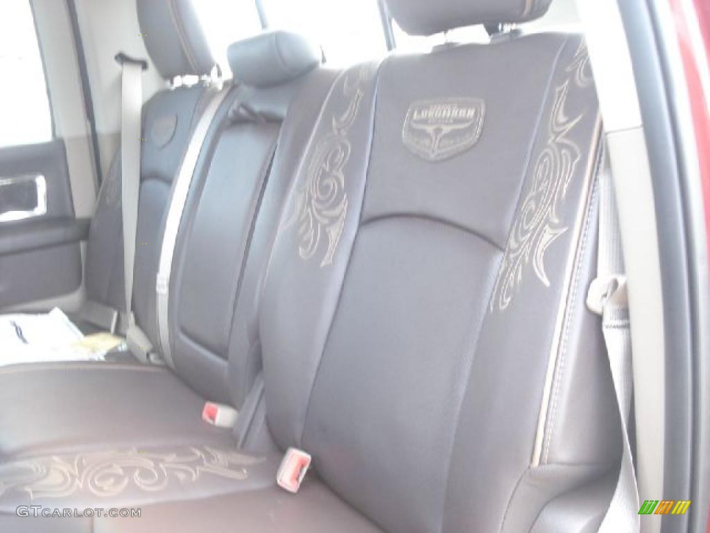 Light Pebble Beige/Bark Brown Interior 2011 Dodge Ram 3500 HD Laramie Longhorn Crew Cab 4x4 Dually Photo #49280156
