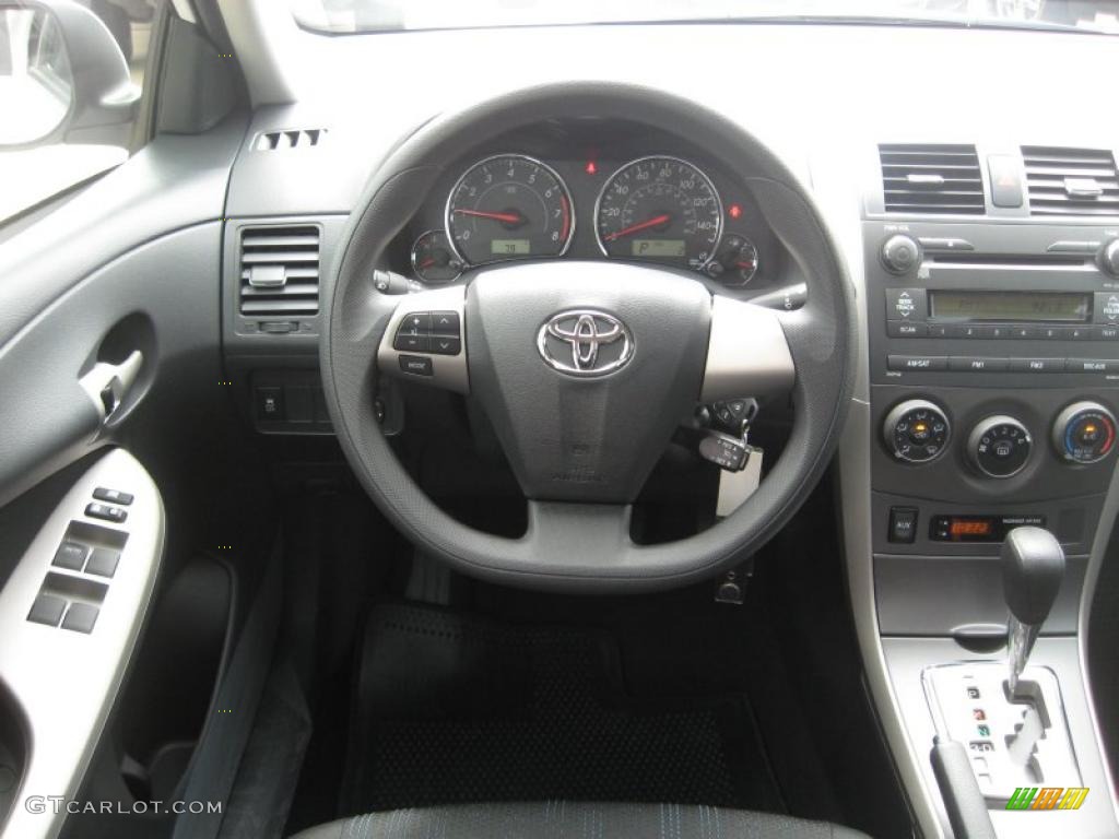 2011 Corolla S - Super White / Dark Charcoal photo #9