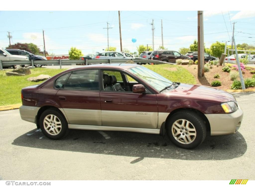 2000 Outback Limited Sedan - Winestone Pearl / Black photo #4