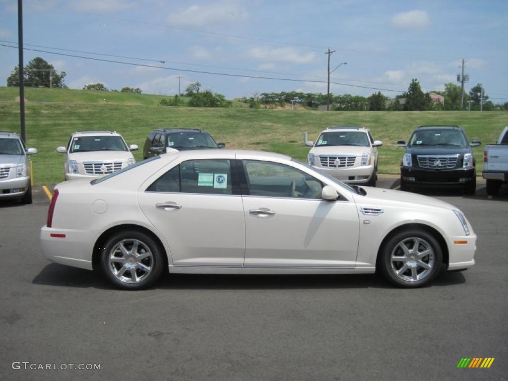 White Diamond Tricoat 2011 Cadillac STS V6 Sport Exterior Photo #49283959