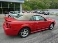 2003 Torch Red Ford Mustang V6 Convertible  photo #2