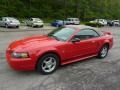 2003 Torch Red Ford Mustang V6 Convertible  photo #5