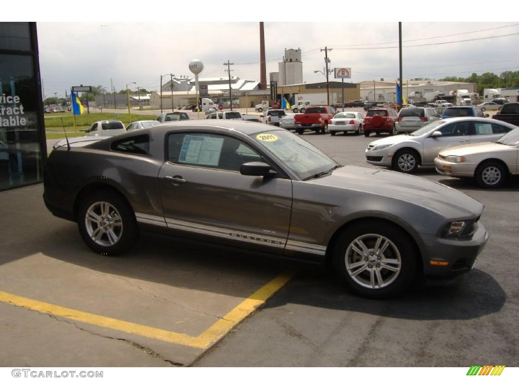 2011 Mustang V6 Coupe - Sterling Gray Metallic / Charcoal Black photo #3
