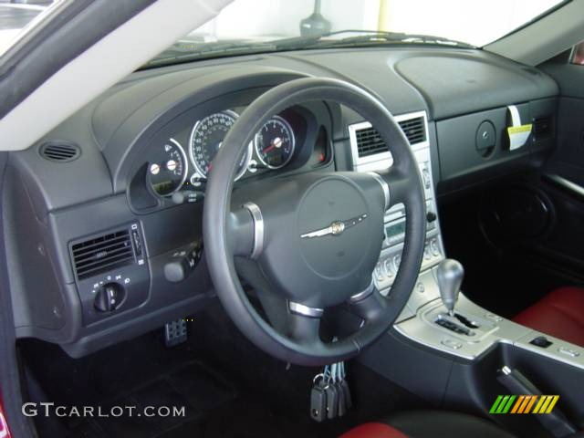 2007 Chrysler Crossfire SE Roadster Dark Slate Gray/Cedar Dashboard Photo #492858