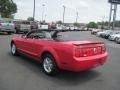 2008 Torch Red Ford Mustang V6 Deluxe Convertible  photo #3