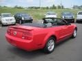 2008 Torch Red Ford Mustang V6 Deluxe Convertible  photo #5