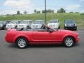 2008 Torch Red Ford Mustang V6 Deluxe Convertible  photo #6
