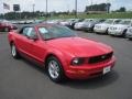 2008 Torch Red Ford Mustang V6 Deluxe Convertible  photo #21