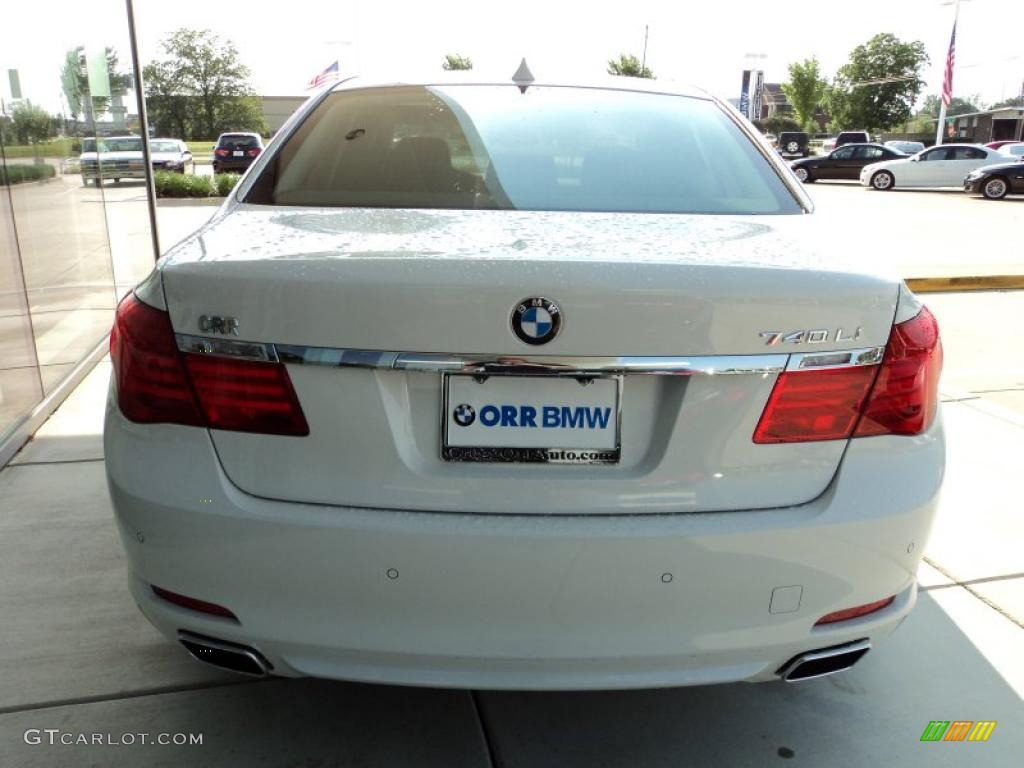 2012 7 Series 740Li Sedan - Alpine White / Oyster/Black photo #5