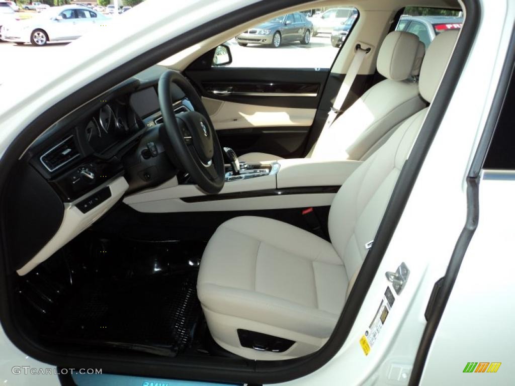 2012 7 Series 740Li Sedan - Alpine White / Oyster/Black photo #6