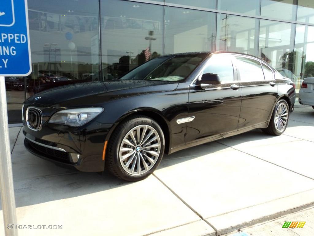 2012 7 Series 740Li Sedan - Jet Black / Oyster/Black photo #1