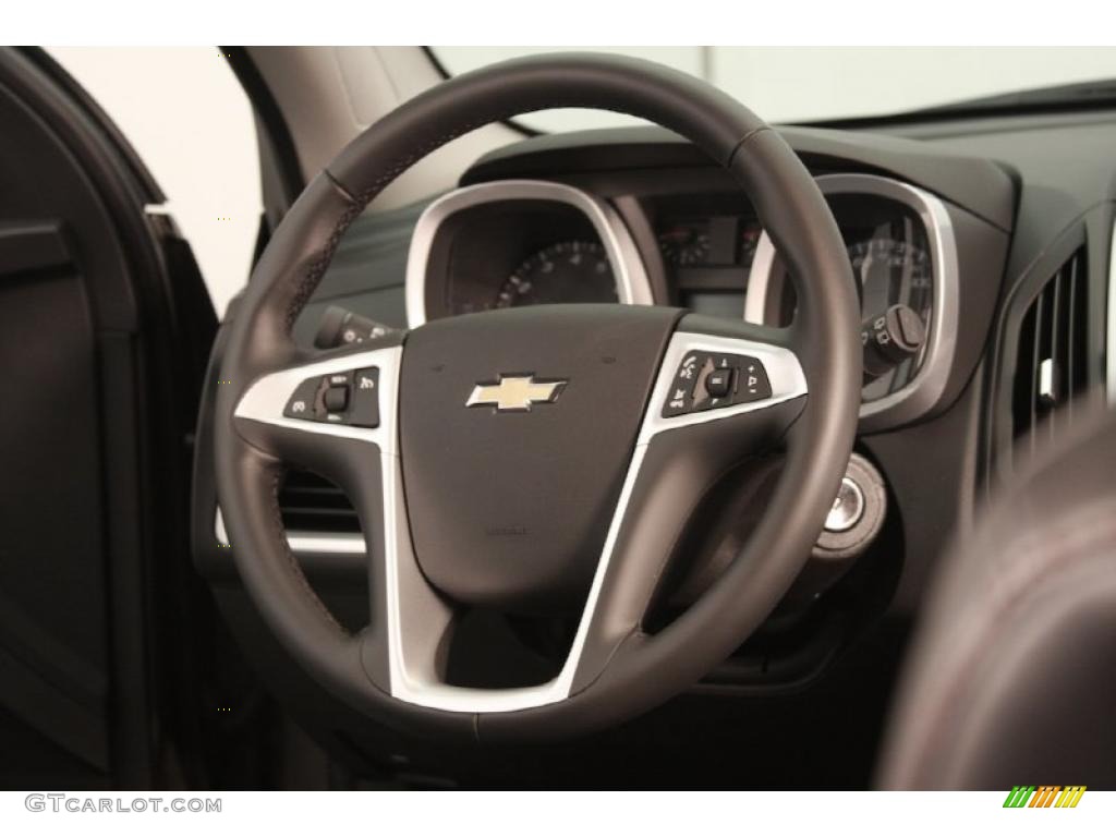 2011 Chevrolet Equinox LT AWD Jet Black Steering Wheel Photo #49288286