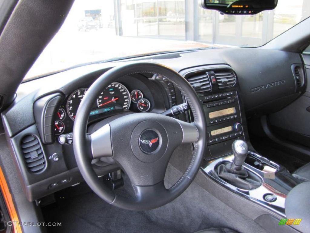 2008 Chevrolet Corvette Coupe Ebony Dashboard Photo #49289228