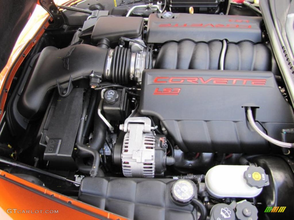 2008 Chevrolet Corvette Coupe 6.2 Liter OHV 16-Valve LS3 V8 Engine Photo #49289516