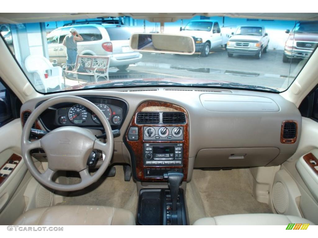 1998 Nissan Pathfinder LE Blond Dashboard Photo #49289891