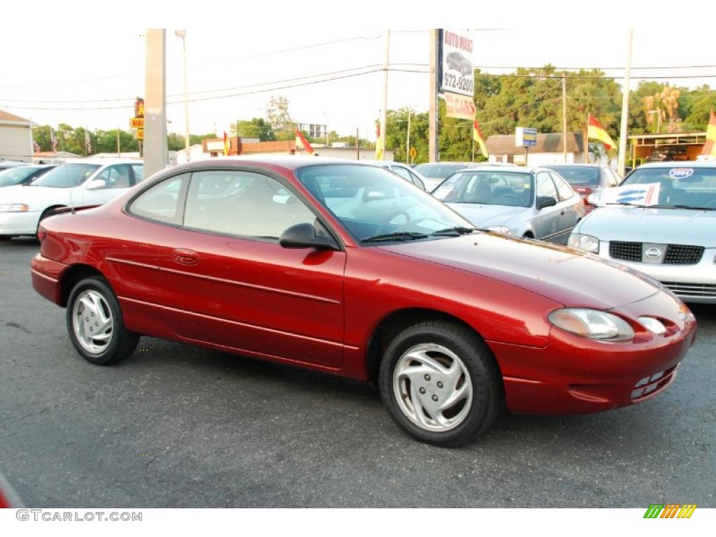 2000 Escort ZX2 Coupe - Toreador Red Metallic / Dark Charcoal photo #3