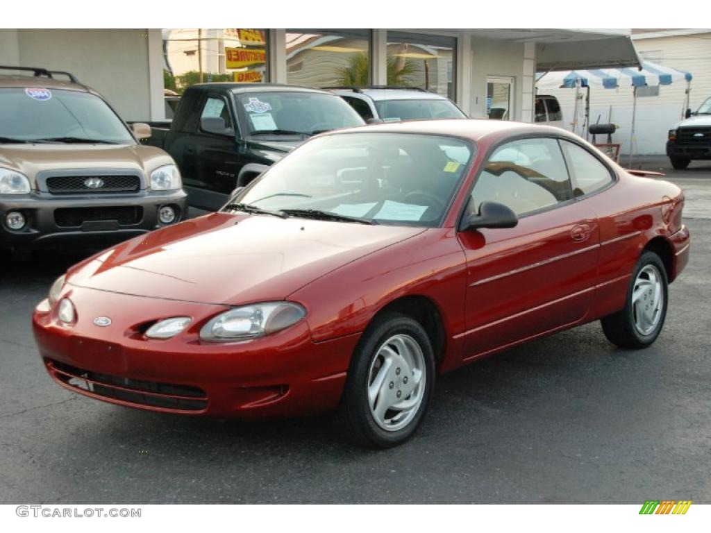 2000 Escort ZX2 Coupe - Toreador Red Metallic / Dark Charcoal photo #6