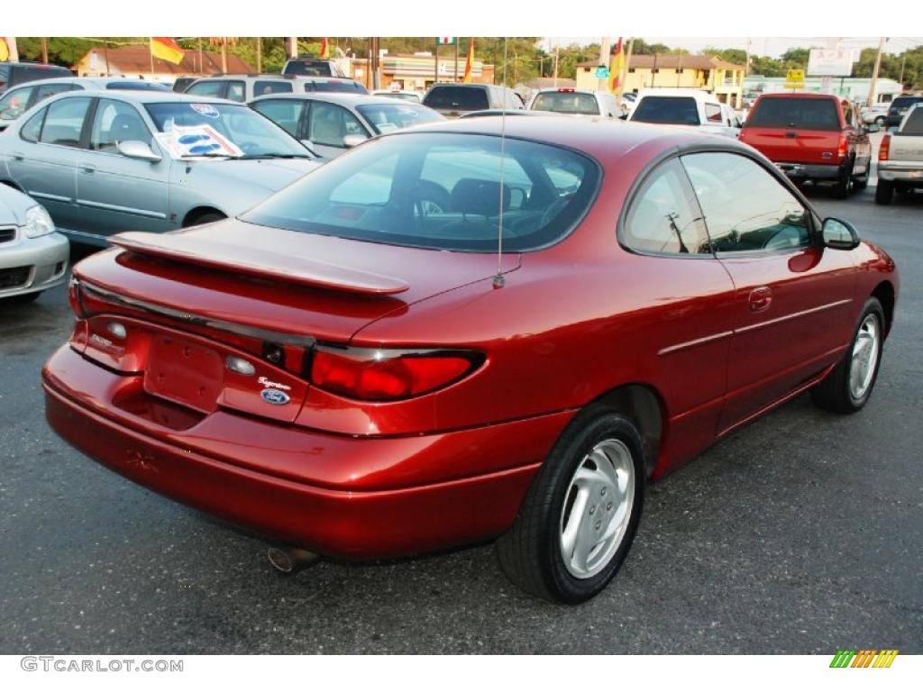 2000 Escort ZX2 Coupe - Toreador Red Metallic / Dark Charcoal photo #9